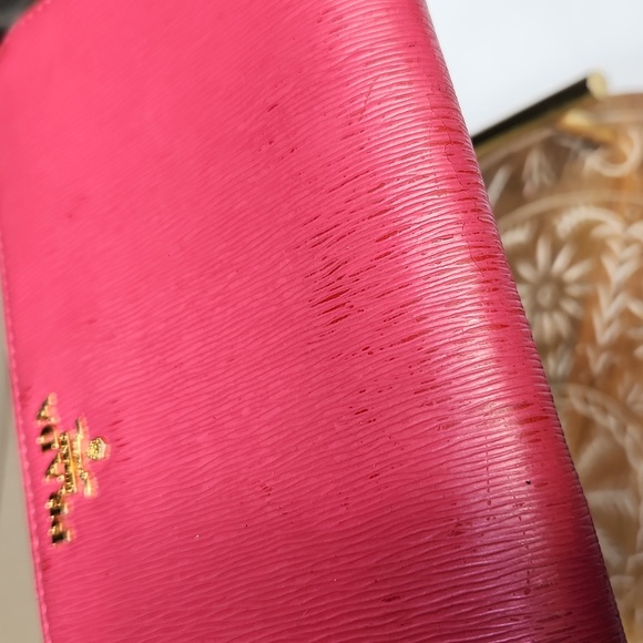 Prada Long Zip Wallet in Pink Authentication Included - Picture 13 of 14